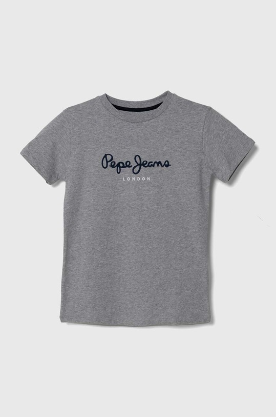 Детска памучна тениска Pepe Jeans NEW ARTN памук сив PB503920