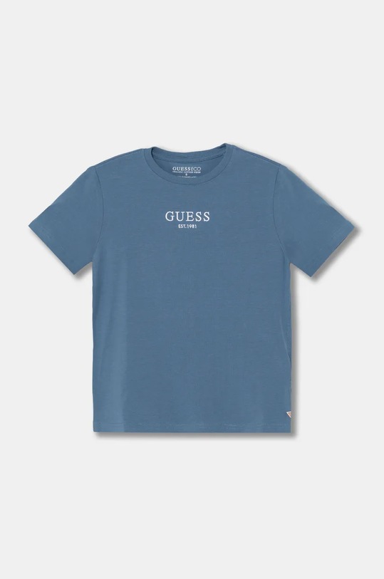 Guess t-shirt dziecięcy aplikacja niebieski L4BI07.J1314.9BYH