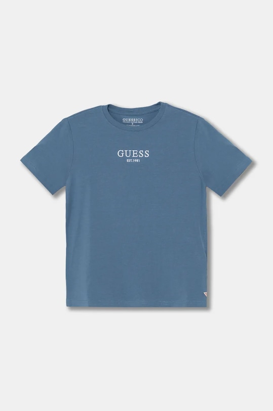 Guess t-shirt dziecięcy aplikacja niebieski L4BI07.J1314.9BYH