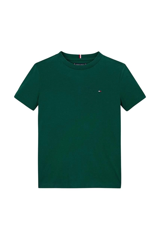 Tommy Hilfiger t-shirt bawełniany dziecięcy KB0KB06879.9BYH.86.122 zielony AW24