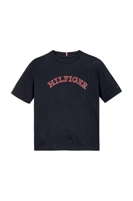Tommy Hilfiger gyerek pamut póló KB0KB09283.9BYH.98.122 sötétkék AW24