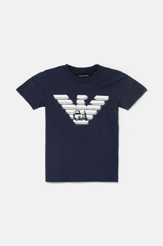 Emporio Armani t-shirt bawełniany dziecięcy 3-pack granatowy 6D4DJ6.4J54Z