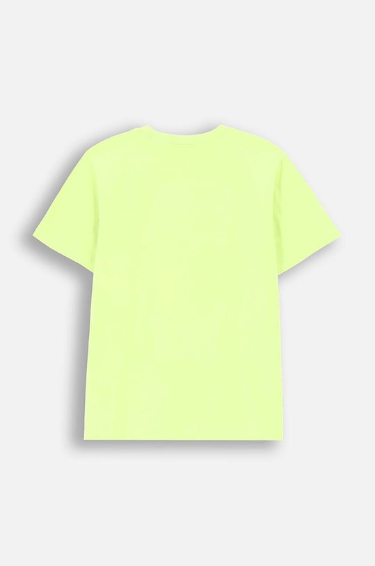 Coccodrillo t-shirt bawełniany dziecięcy ZC4143202VBA zielony AW24