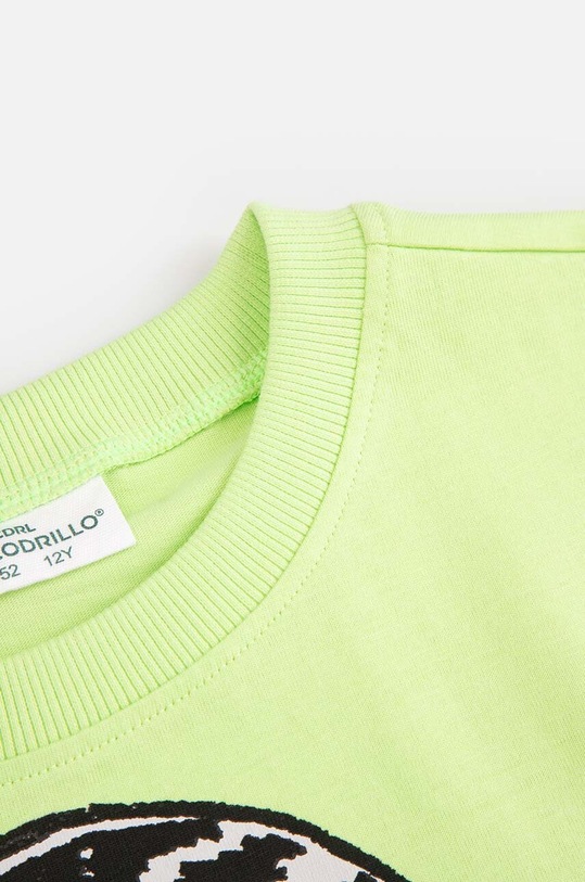 Chłopiec Coccodrillo t-shirt bawełniany dziecięcy ZC4143202VBA zielony