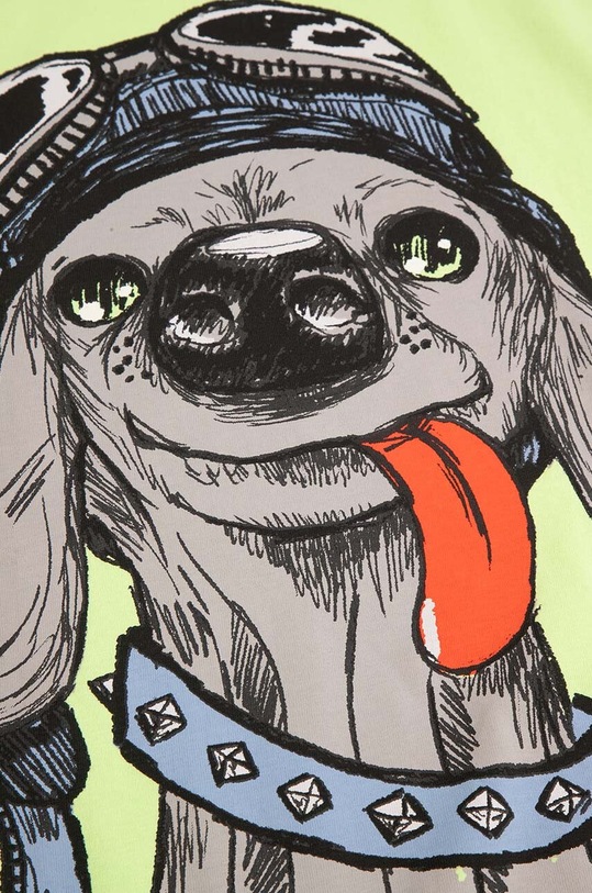 Coccodrillo t-shirt bawełniany dziecięcy zielony ZC4143202VBA