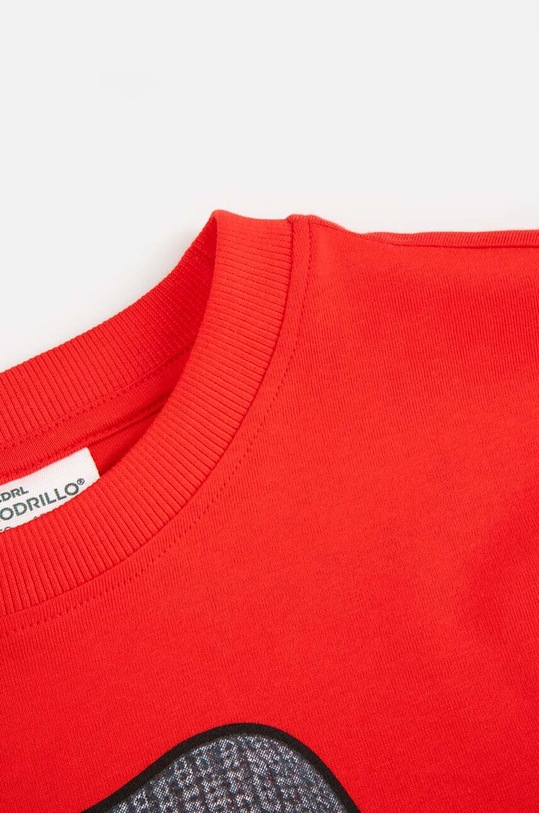 Chłopiec Coccodrillo t-shirt bawełniany dziecięcy ZC4143206VBA czerwony