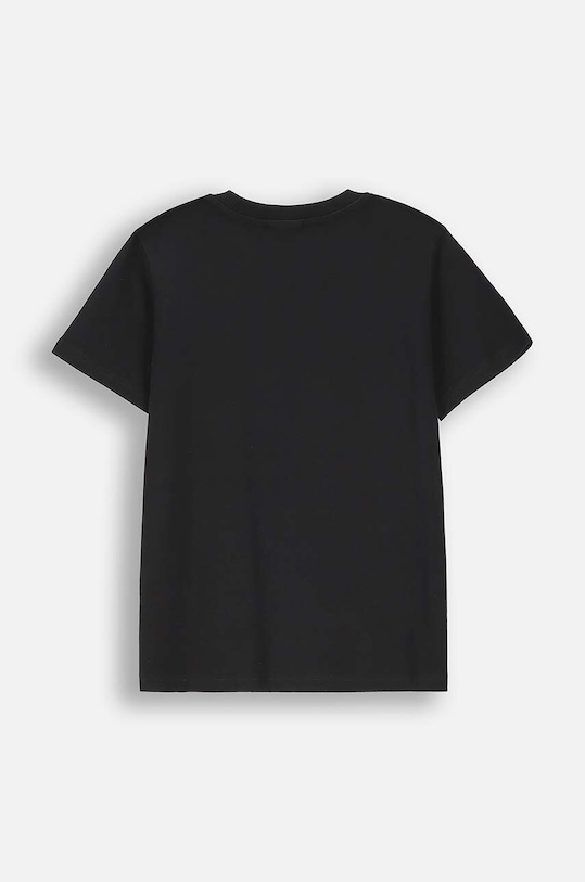 Coccodrillo t-shirt bawełniany dziecięcy ZC4143214VBA czarny AW24