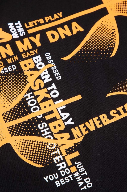 Coccodrillo t-shirt bawełniany dziecięcy czarny ZC4143214VBA