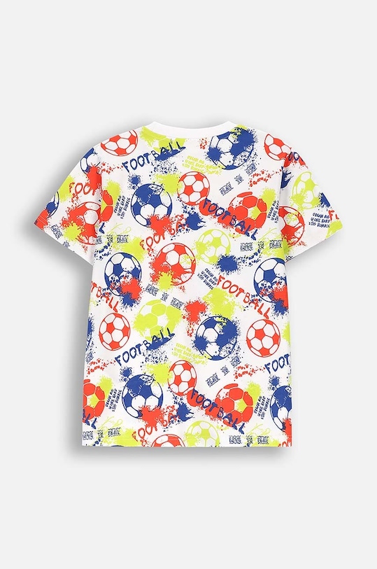 Coccodrillo t-shirt bawełniany dziecięcy ZC4143215VBA biały AW24