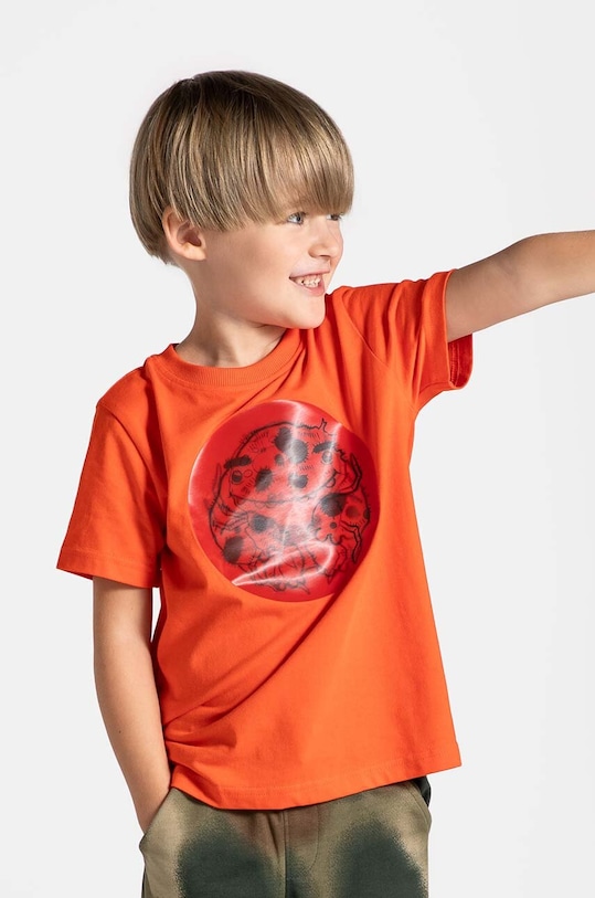 Детская хлопковая футболка Coccodrillo хлопок красный ZC4143201GBK