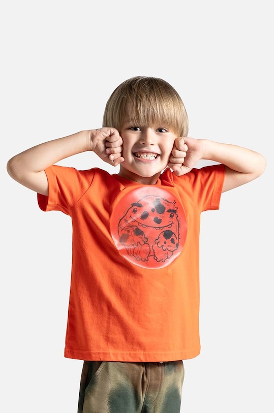 Детская хлопковая футболка Coccodrillo ZC4143201GBK