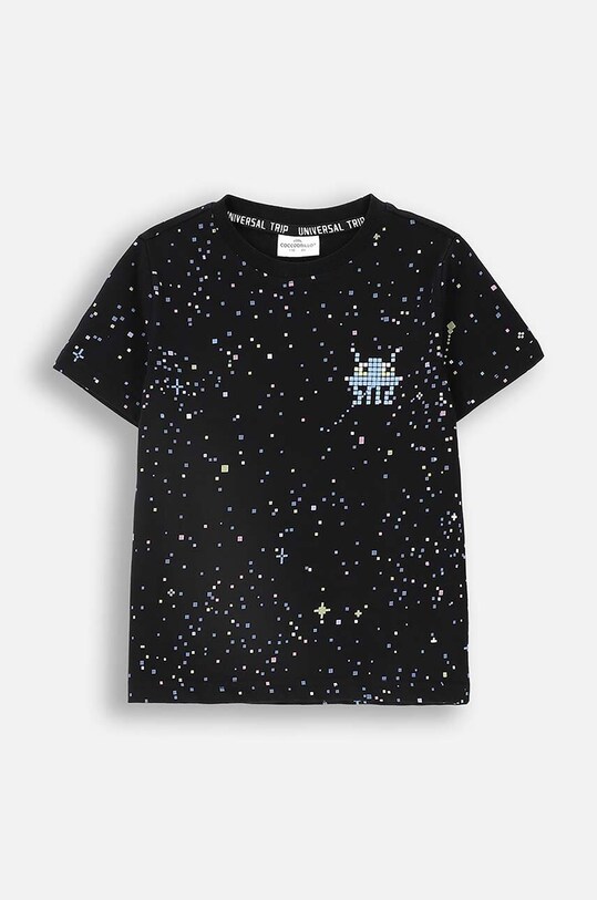 Coccodrillo t-shirt in cotone per bambini ZC4143201WBK nero AW24