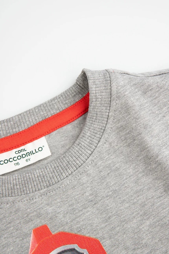 CHLAPEC Dětské tričko Coccodrillo ZC4143211LBD šedá