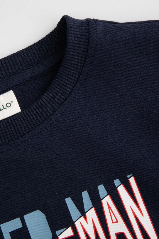 CHLAPEC Dětská mikina Coccodrillo ZC4143103LBD námořnická modř