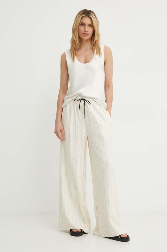 Samsoe Samsoe bluzka SASUMMA F24200089 beżowy AW24