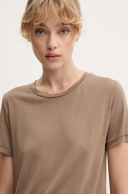 Bruuns Bazaar t-shirt KatkaBB ss T-shirt beżowy BBW1072N