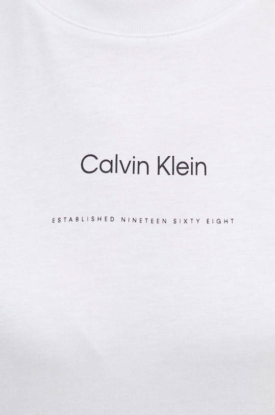 Calvin Klein t-shirt bawełniany K20K207215 biały