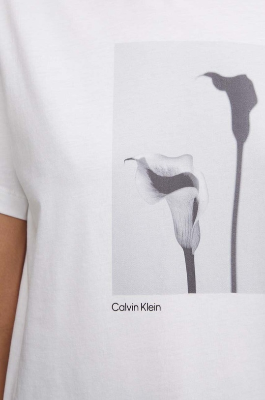 Calvin Klein t-shirt bawełniany K20K207579 biały