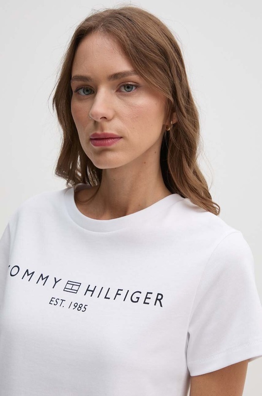 Tommy Hilfiger t-shirt bawełniany biały WW0WW39782