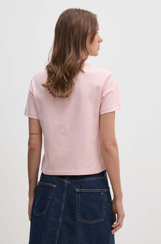 Odzież Tommy Hilfiger t-shirt bawełniany WW0WW39782 różowy