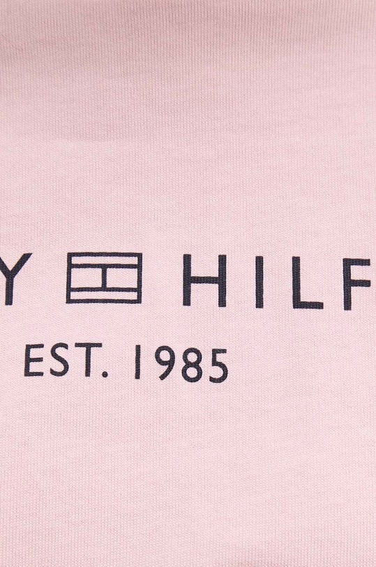 Bavlněné tričko Tommy Hilfiger WW0WW39782 růžová
