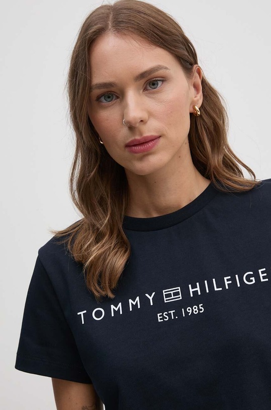 Tommy Hilfiger t-shirt bawełniany granatowy WW0WW39782