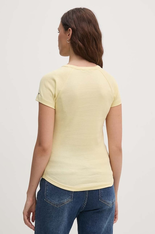Odzież Tommy Hilfiger t-shirt bawełniany WW0WW42089 żółty