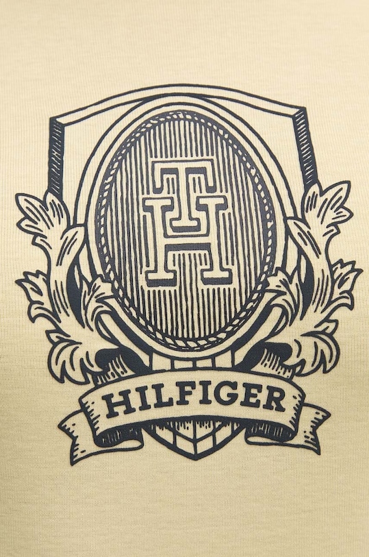 Tommy Hilfiger t-shirt bawełniany WW0WW42089 żółty