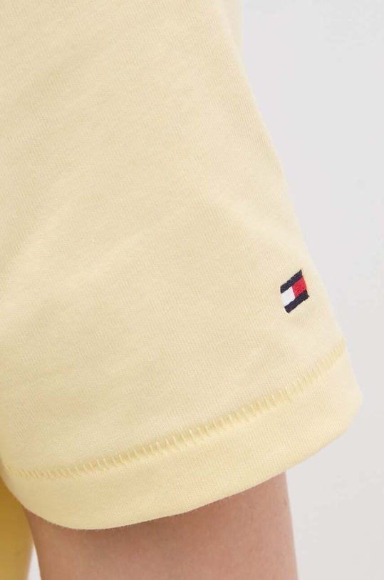 Tommy Hilfiger t-shirt bawełniany WW0WW42589 żółty