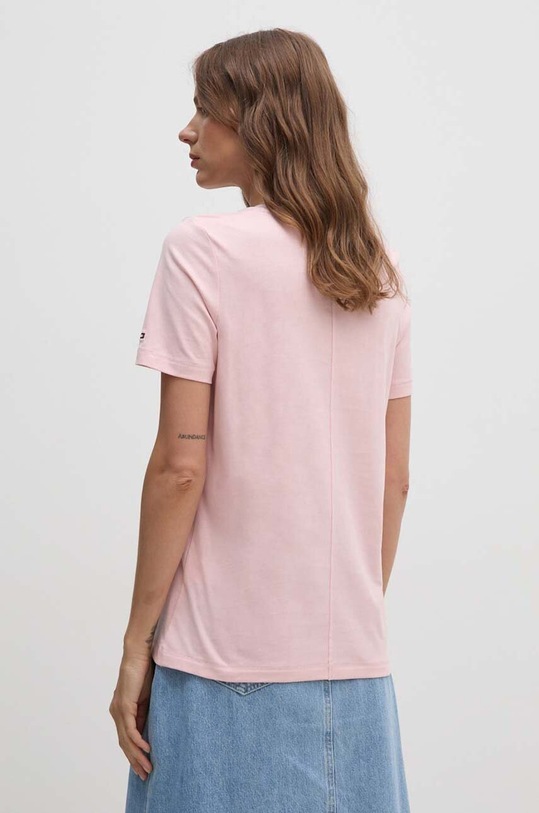 Odzież Tommy Hilfiger t-shirt bawełniany WW0WW42589 różowy