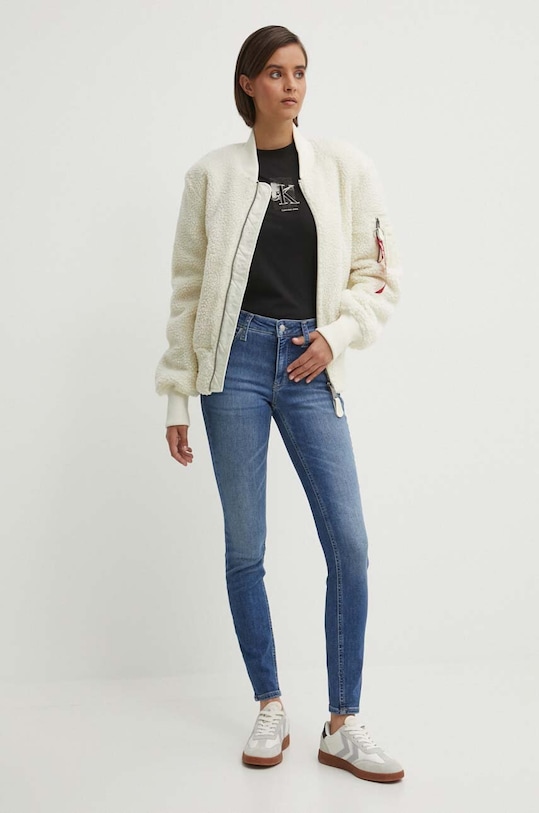 Хлопковая футболка Calvin Klein Jeans J20J223908 чёрный AW24