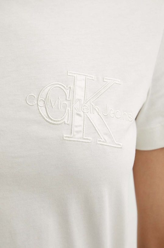 Calvin Klein Jeans t-shirt bawełniany J20J223925 beżowy