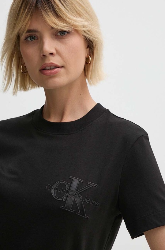 Calvin Klein Jeans t-shirt bawełniany bawełna czarny J20J223925