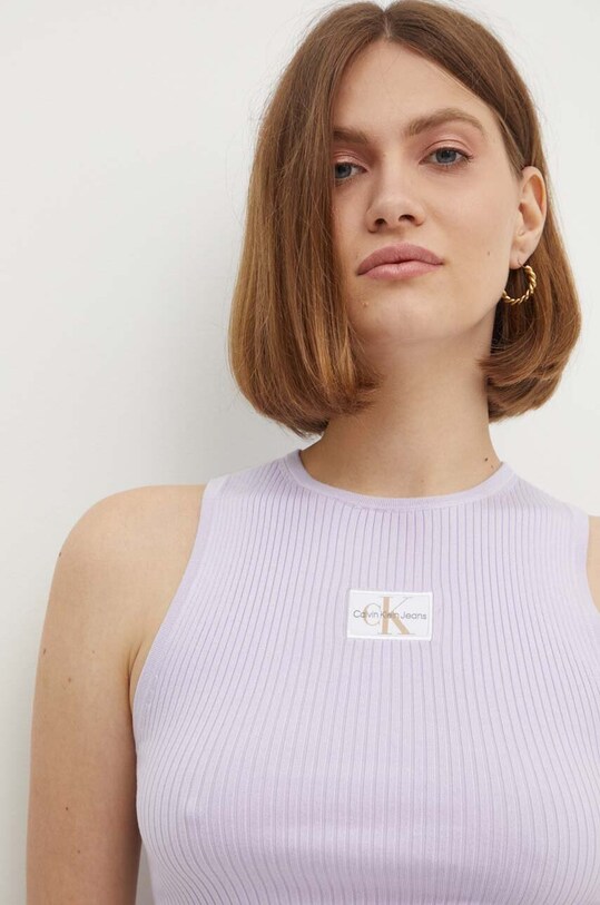 Топ Calvin Klein Jeans фіолетовий J20J223616