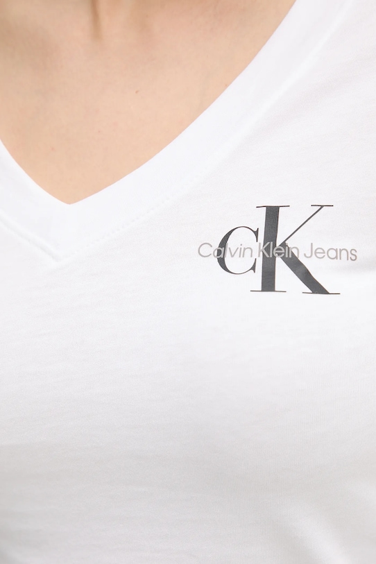 Хлопковая футболка Calvin Klein Jeans 2 шт J20J223447 белый