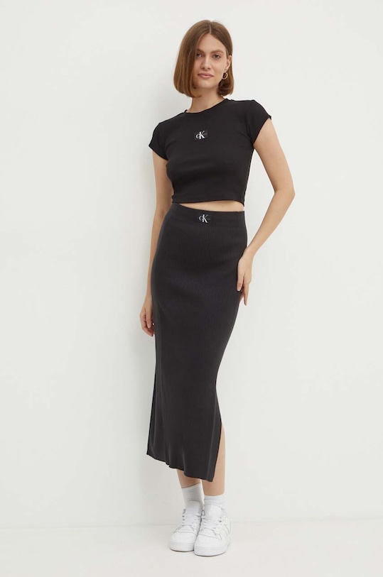 Calvin Klein Jeans t-shirt J20J223552 czarny AW24