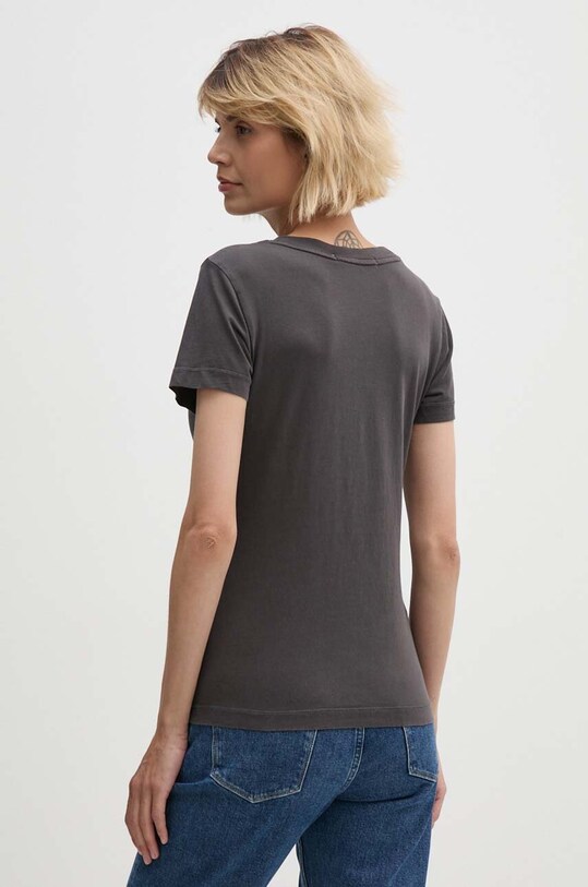 Бавовняна футболка Calvin Klein Jeans J20J223556 сірий AW24