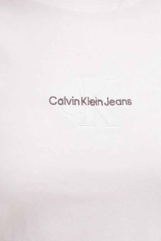 Хлопковая футболка Calvin Klein Jeans J20J223563 белый