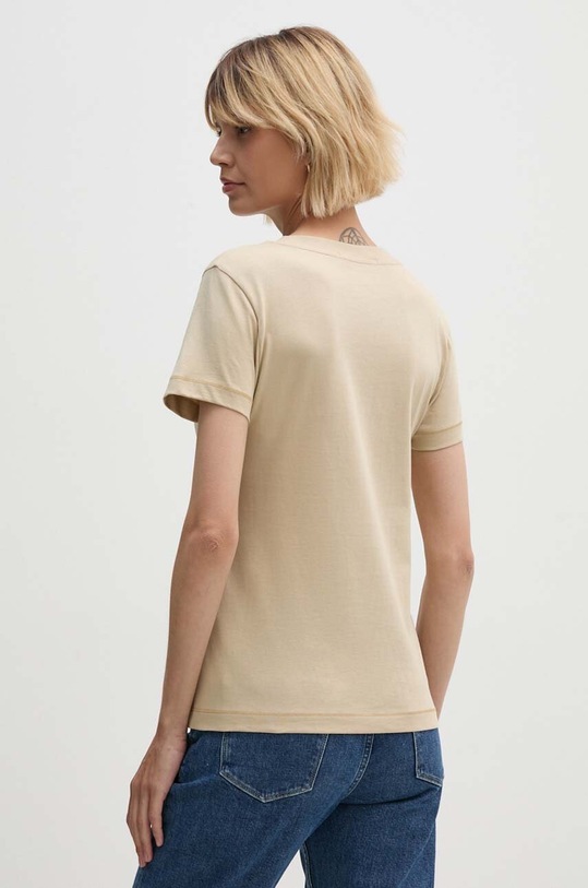 Хлопковая футболка Calvin Klein Jeans J20J223563 бежевый NC24