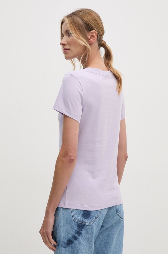 Odjeća Pamučna majica Calvin Klein Jeans J20J223625 ljubičasta