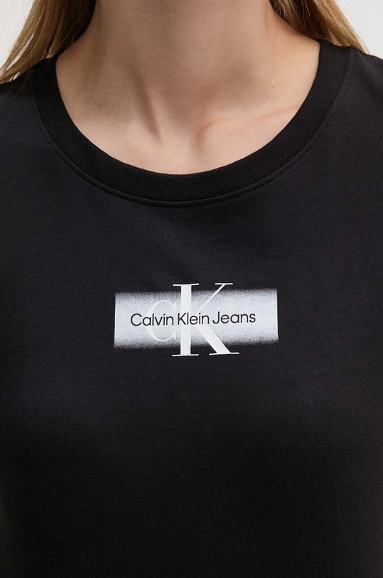 Bavlnené tričko Calvin Klein Jeans J20J223625 čierna