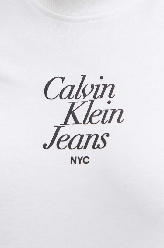 Calvin Klein Jeans t-shirt bawełniany J20J224890 biały