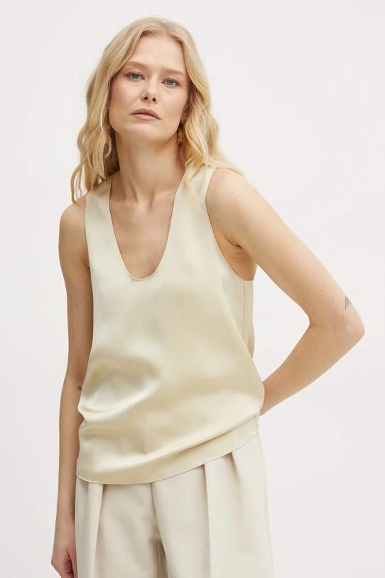 Patrizia Pepe bluzka regular beżowy 8C0725.A459