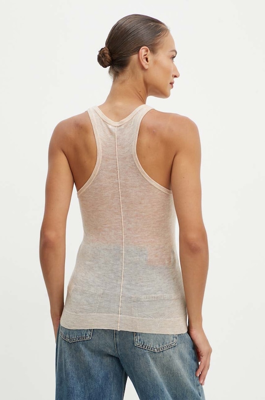 Îmbrăcăminte Patrizia Pepe tricou de lana 8K0215.K034 bej