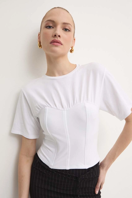 Patrizia Pepe t-shirt biały 8M1636.J217