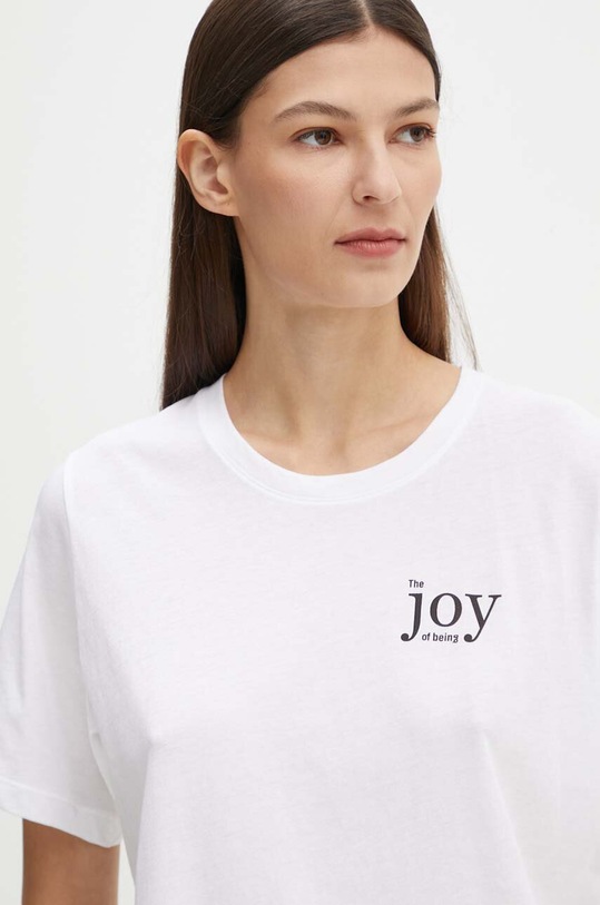 Marc O'Polo t-shirt bawełniany 406206751089 biały AW24