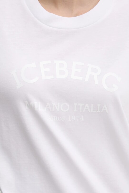 Iceberg tricou din bumbac F021.6325 alb