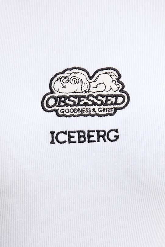 Iceberg t-shirt bawełniany F071.6302 biały