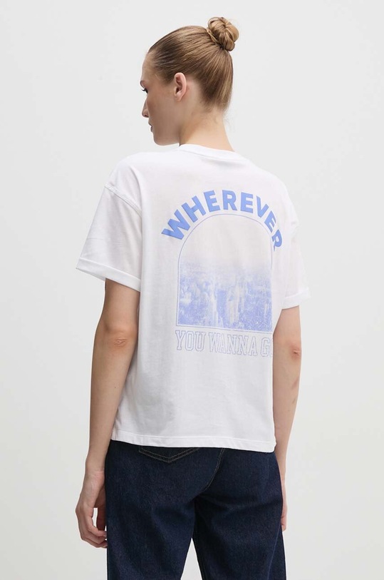 Boss Orange tricou din bumbac print alb 50519425