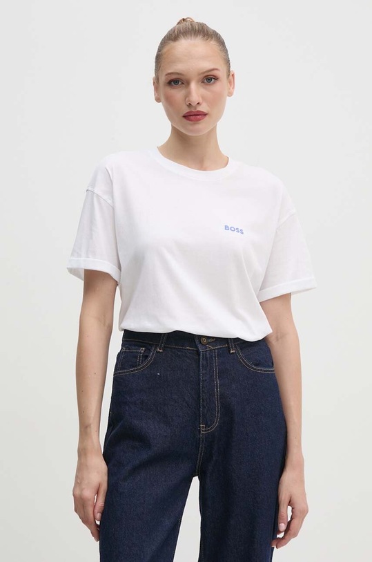 Îmbrăcăminte Boss Orange tricou din bumbac 50519425 alb